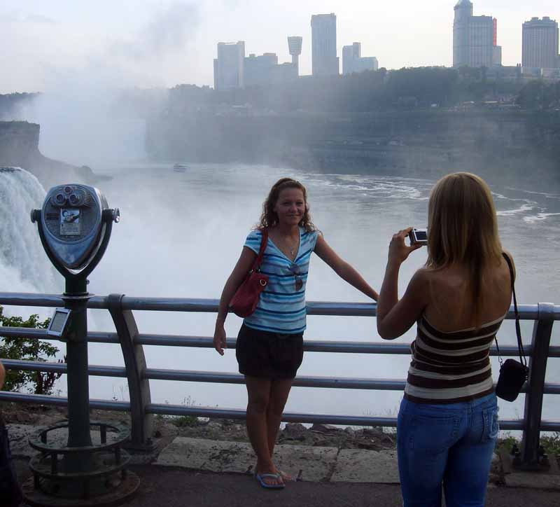 Russian girls visiting the Falls