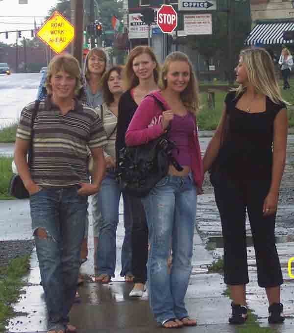 Russian girls visiting the Falls